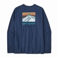 M’s L／S Line Logo Ridge Responsibili-Tee