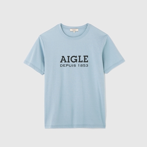 DFT AIGLE LOGO TEE （メンズ 吸水速乾 銀イオン抗菌 AIGLEロゴ 半袖T