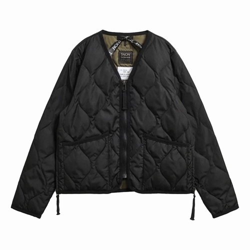 KIDS MILITARY ZIP V NECK DOWN JKT （ミリタリー Vネックジップ